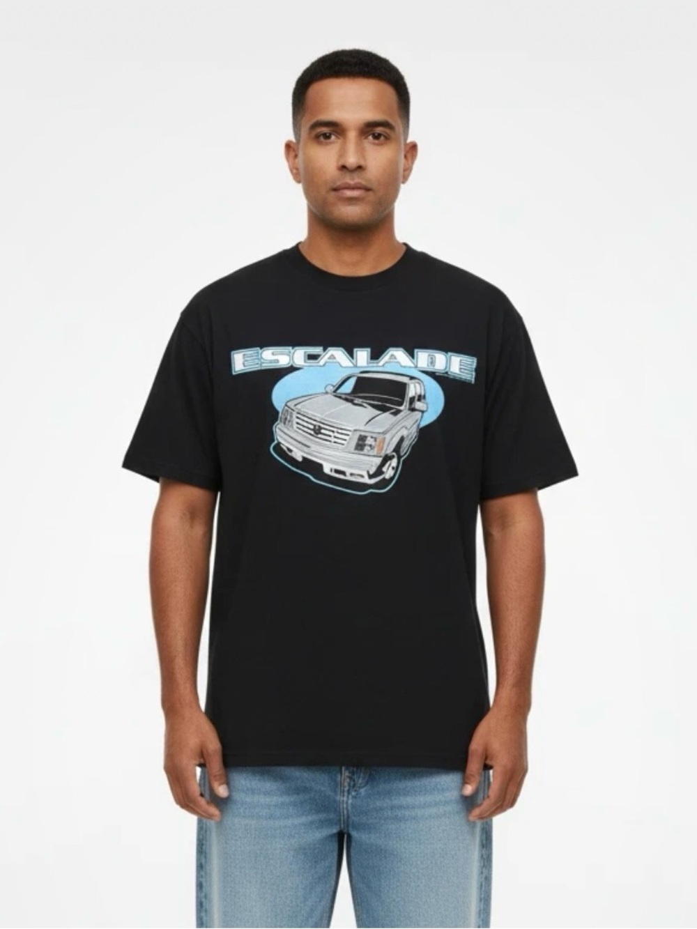 Vintage RARE PROMO Cadillac Escalade SUV truck Graphic T-Shirt Black Size Large